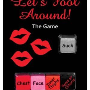 Let's Fool Around The Game is a romantic game for two adult players or a kinky party game for a group of uninhibited friends. A player decides whose body part they will perform the action on based on who each die represents and what is rolled. Let's Fool