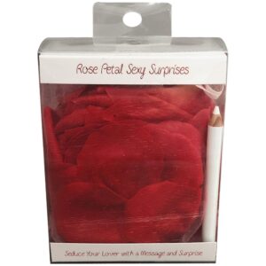 Rose Petal Sexy Surprises from Kheper Games. Rose Petal Sexy Surprises = seduce your love with a message on rose petals that ends with a sexy surprise. Use the white pencil to write a message your lover reads as they follow a trail of rose petals. At the