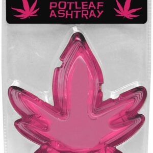 Pink Potleaf Ashtray from Kheper Games. Pink Potleaf Ashtray. NV.010 Pink Potleaf Ashtray. Hey babe! Show off your style with this vibrantly colored pink potleaf shaped ashtray. Style meets function as you hang out with your friends and your buds. Incl
