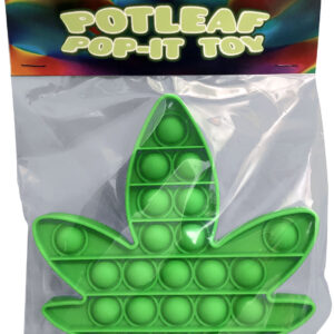 Potleaf Pop It Toy from Kheper Games. Potleaf Pop-It Toy same as other pop it toys. Destress with this trendy fidget toy.  Now adults can relax also