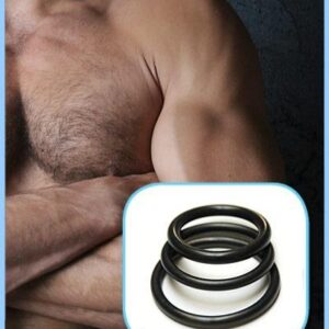 RUBBER COCK RINGS 3 PACK
