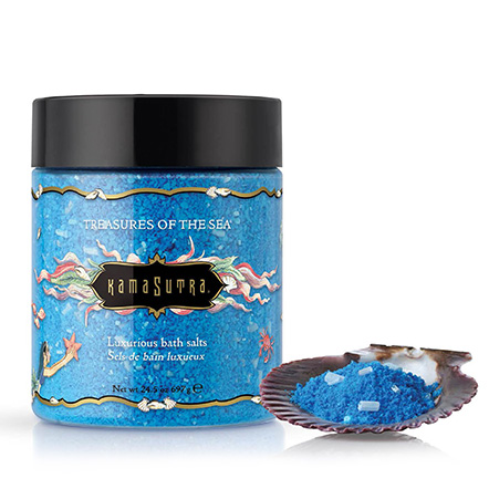 Kama Sutra Treasures of the Sea Bath Salts famous luxury bath salts transform an ordinary bath into a paradise of tropical
