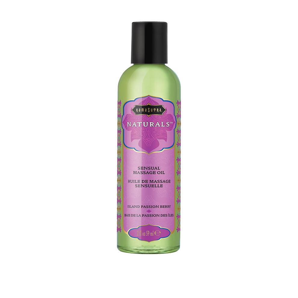 Massage Oil Natural Island Passion Berry 2 fluid ounces from Kama Sutra. Luscious Passion Fruit