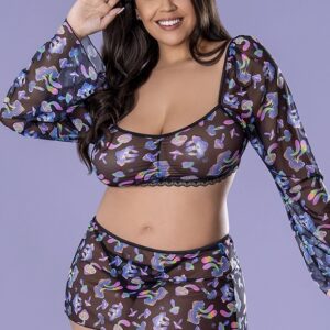 Exposed by Magic Silk - A world of electrifying allure awaits your customers with our Hazy Dayz Crop Top