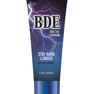 Big Dick Energy BDE ride the lightning with BD Energy Stay Hard from Little Genie Productions. Big Dick Energy Stay Hard Longer Cream is specially formulated to keep the male anatomy harder during sexual play. Increase sexual pleasure and enjoy the benefi