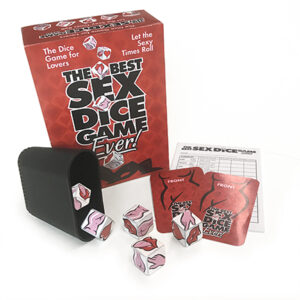 The Best Sex Dice Game Ever Adult Game from Little Genie. It is a little like Naughty Yahtzee. This sexy game is played with five die similar to  the classic dice game but with card play included that takes this game to a whole new level. The special dice