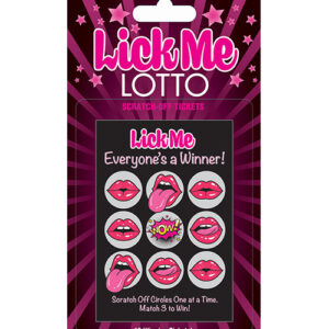 Lick Me Lotto Scratch Off Tickets from Little Genie Productions. These fun lotto tickets will up your oral game