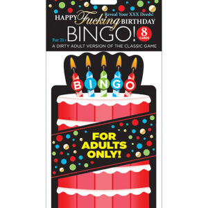 Dirty F*ing Blowout Bingo from Little Genie Novelties. Happy F*cking Birthday Bingo reveal your XXX Deeds 8 cards. A dirty version of a classic game. Categories: Party Games