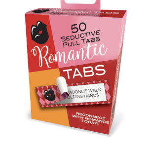 Naughty Tabs from Little Genie. Reconnect with your partner with Romantic Tabs! Discover endless fun and playful activities for you and your partner to experience. Shake out a few tabs from the box and peel back the tab
