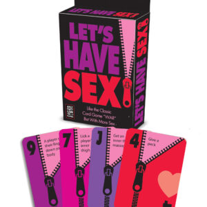 Let's Have Sex Card Game from Little Genie. Letâs Have Sex is a game of sexual adventure. Battle your opponent by flipping over your cards to see who has the highest ranking card. When you win