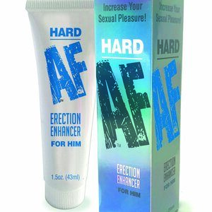 Hard AF Erection Cream from Little Genie. Erection enhancer for him. 1.5 ounces. Increase your sexual pleasure. Go the extra mile with Little Genieâs Hard AF Erection Enhancer. Hard AFâs special formulation for creating long lasting erections to enhan