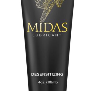 Midas Desensitizing Lube 4 fluid ounces from Little Genie. Desensitizing lubricant to make sexual experiences more comfortable
