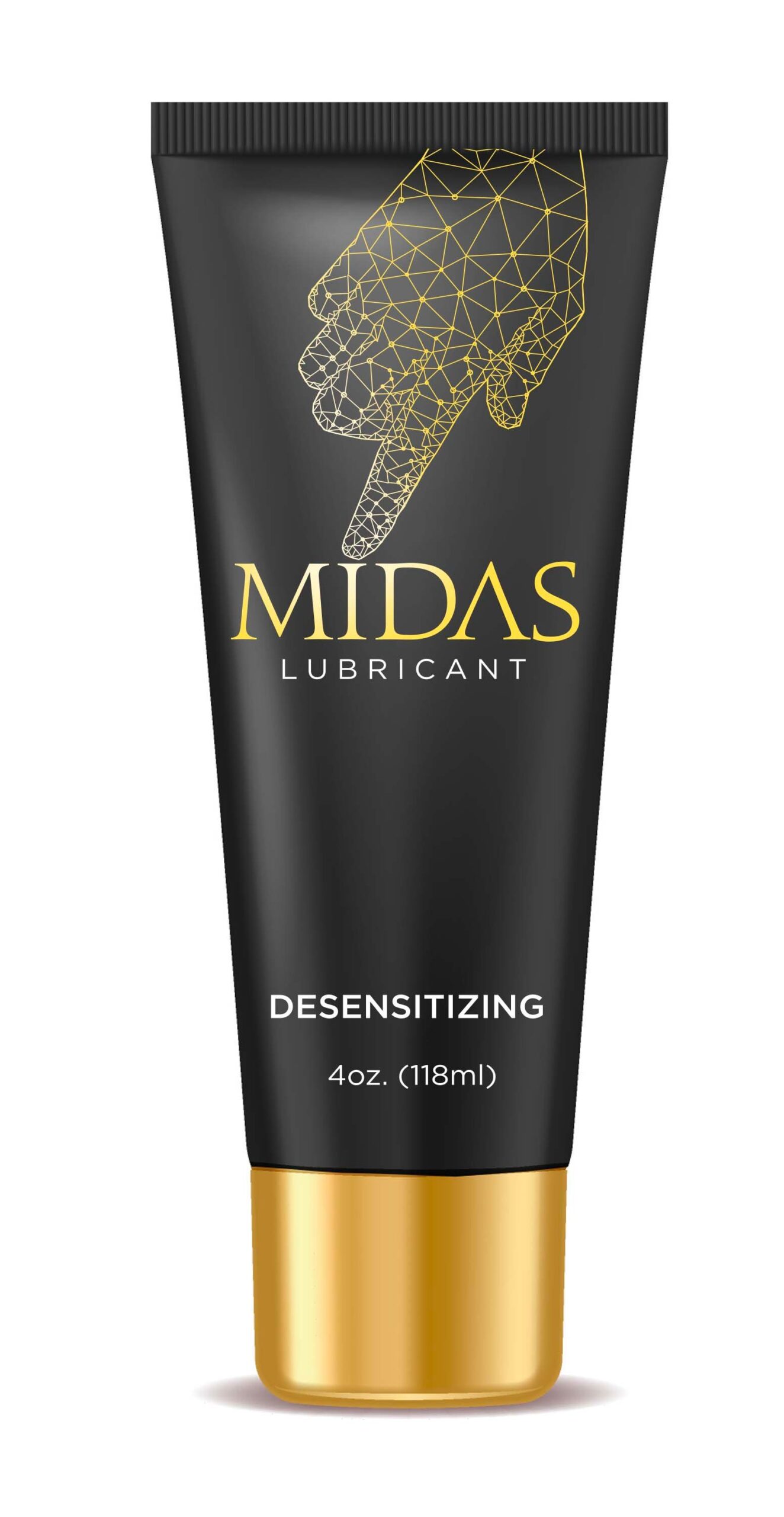 Midas Desensitizing Lube 4 fluid ounces from Little Genie. Desensitizing lubricant to make sexual experiences more comfortable