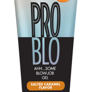 Problo Oral Pleasure Gel Salted Caramel Flavor 1.5 fluid ounces from Little Genie Productions. Give head like a pro. Aahhh some blow job gel. The tasty gel will take your blow job to the next level. Use this product by applying directly to the penis. with