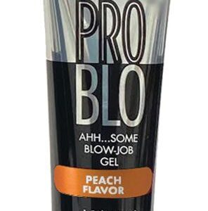Problo Oral Pleasure Gel Peach Flavor 1.5 fluid ounces from Little Genie Productions. Give head like a pro. Aahhh some blow job gel. The tasty gel will take your blow job to the next level. Use this product by applying directly to the penis. with your han