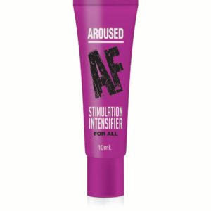 Aroused AF Fishbowl 65 Pack Stimulation Cream 10ml e or .338 ounce Display. Aroused AF Stimulation Cream from Little Genie. Increase your sexual pleasure. Stimulation for him and her. Tube contains .338 ounce. Aroused AF stimulation intensifier is special