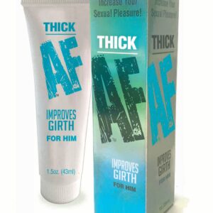 Thick AF 1 fluid ounce from Little Genie. Increase your sexual power. Increase girth for him. Instructions: rub a generous amount of Thick AF lotion on to your penis and wait a couple of minutes. Enjoy a thicker feeling - making sex more fulfilling. Ingre