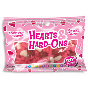 Hearts and Hard Ons 3 ounces Bag from Candyprints. Red
