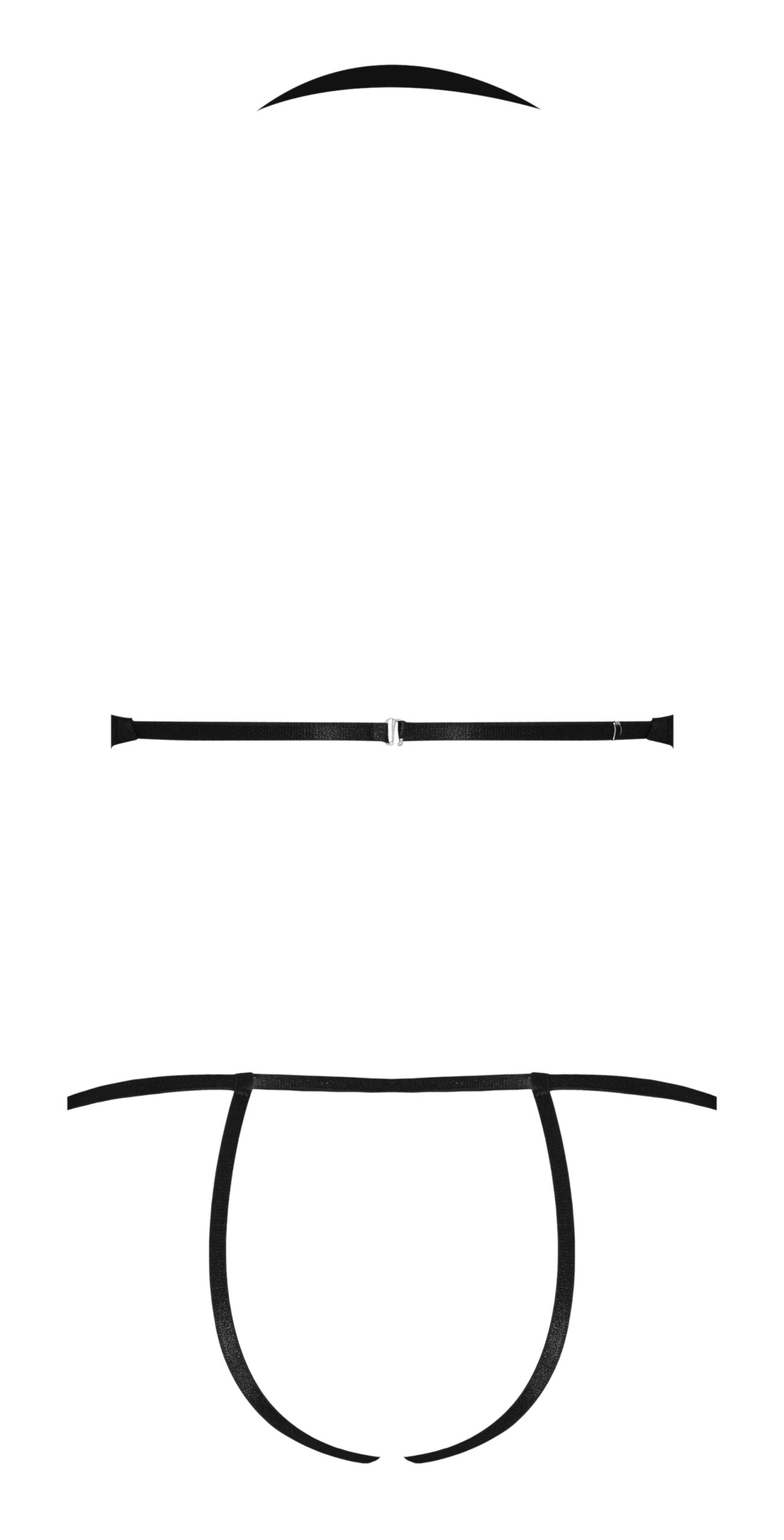 Sassy Cupless and Crotchless Teddy Black 2XL from Magic Silk Lingerie Exposed line. From the Exposed by Magic Silk collection