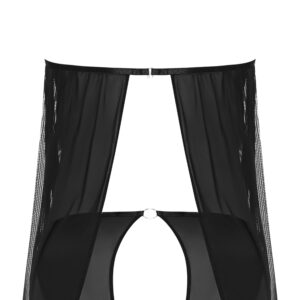 Sassy Cupless Babydoll and Panty Set Black from Magic Silk Lingerie Exposed collection. Item: Magic Silk Cupless Babydoll and Crotchless Panty Set MSM259. Colors: Black