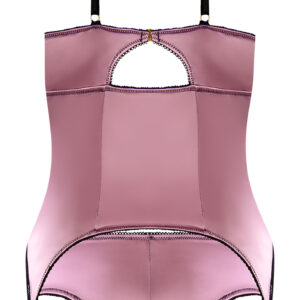 Sensual Desires Basque and Tanga Set Mauve L/XL from Magic Silk Lingerie.  From the Exposed by Magic Silk collection