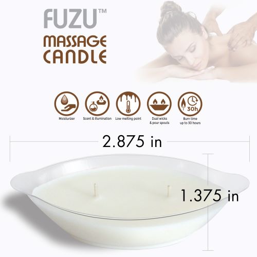 Fuzu Massage Candle Warm Vanilla Sugar 4 ounces from Doctor Love. A romance inspiring candle