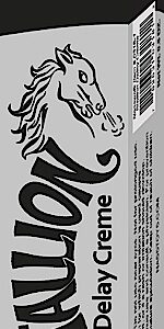 Stallion Delay Creme 1.5 ounces from Nasstoys of New York. Prolong cream to prevent male climax. Stallion Delay Creme maximizes pleasure while delaying an orgasm. Easy to use. Just apply a small amount to the head of the penis. Erection enhancement