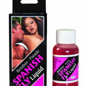 Spanish Fly Liquid Strawberry Pseudo Renshen 1 fluid ounce Bottle from Nasstoys. The Original flavored Spanish Fly liquid. A Nasstoy's proven bestseller for over 25 years! Spanish Fly Liquid comes in eight different flavors: Cherry