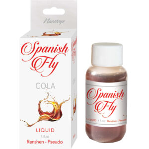 Spanish Fly Liquid 1 fluid ounce Renshen-Pseudo Cola from Nasstoys of New York. Seeking to awaken your desire? Kick your libido into high gear and get your blood flowing with Nasstoys Famous Spanish Fly. This great tasting liquid can be dropped directly o