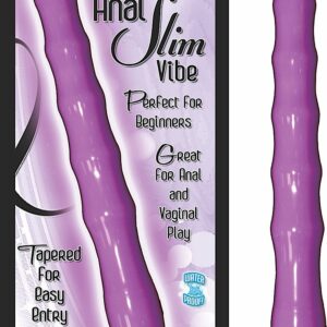 My First Anal Slim Vibe Purple is great for vaginal and anal play. Slim