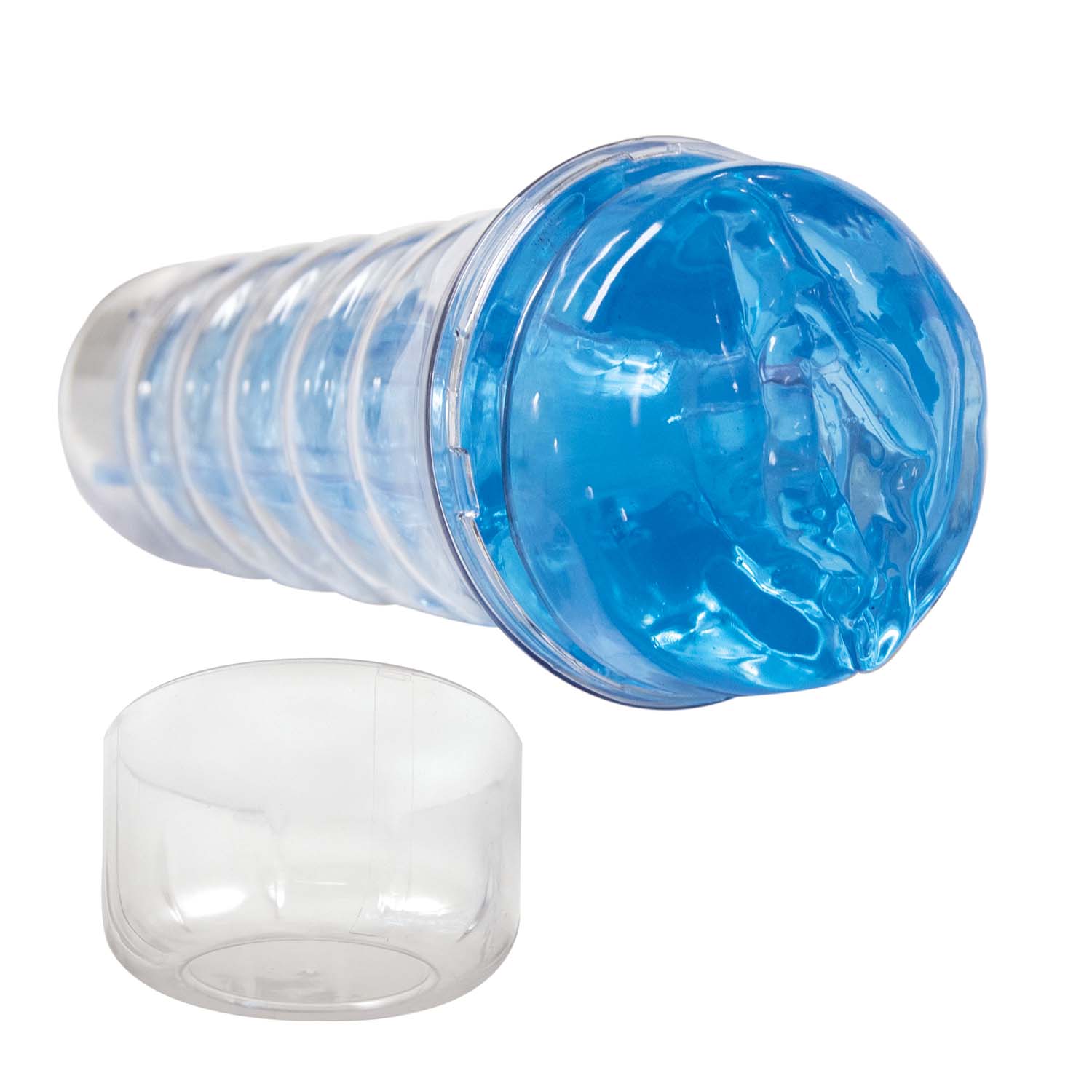 Dream Lite Crystal Vagina Masturbator Blue from Nasstoys of New York. Want a front row view to your pleasure? The Dream Lite Crystal Vagina Realistic Hand Held Male Masturbator is sleek
