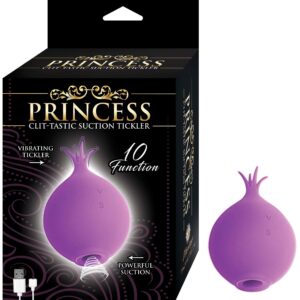 Princess Clit-Tastic Suction Tickler Specialty Vibrator Lavender Purple from Nasstoys of New York. The powerful Clit-Tastic Suction Tickerler will stimulate you and your clit to breath taking orgasms with no contact