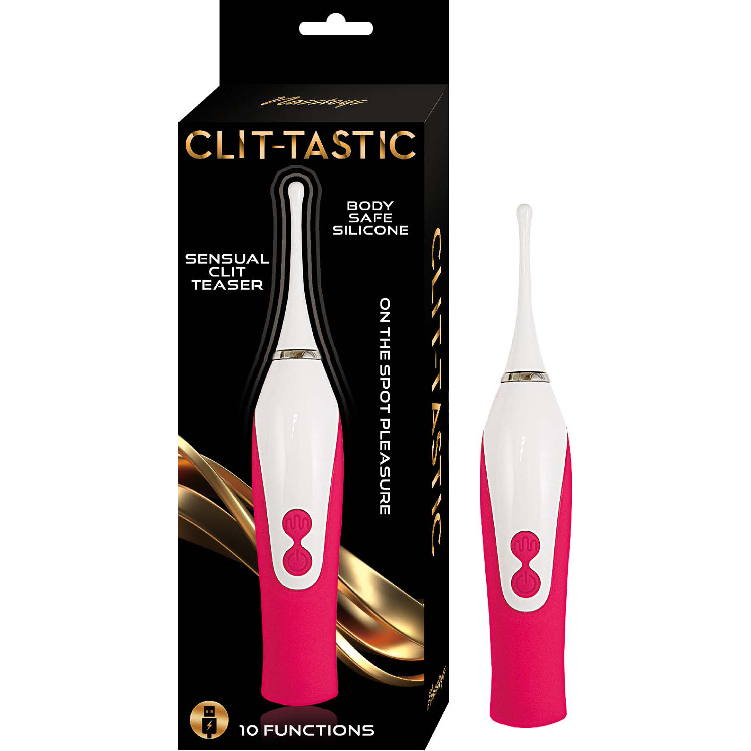 The Nasstoys Clit-Tastic Sensual Clit Teaser Red is your key to the ultimate in precision stimulation. Its precise tip is ingeniously designed to explore different erogenous areas
