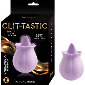 Clit-Tastic Erotic Clit Licker Lavender Purple Vibrator from Nasstoys of New York. Your pathway to petal soft pleasure!  Meet the Nasstoys Clit-Tastic Erotic Clit Licker