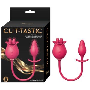The Nasstoys Clit Tastic Tulip Finger Massager and Pleasure Plug: a symphony of pleasure designed to cater to your every desire. This versatile and innovative pleasure accessory is not just a vibrator; it is a game changer crafted to take your intimate mo