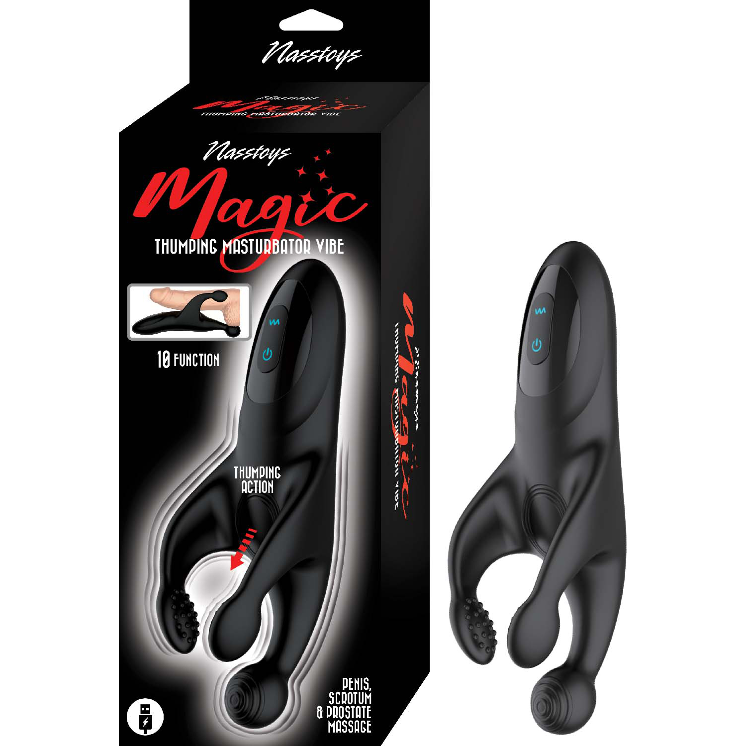 The Nasstoys Magic Thumping Masturbator Vibe is a revolution in pleasure that transcends boundaries
