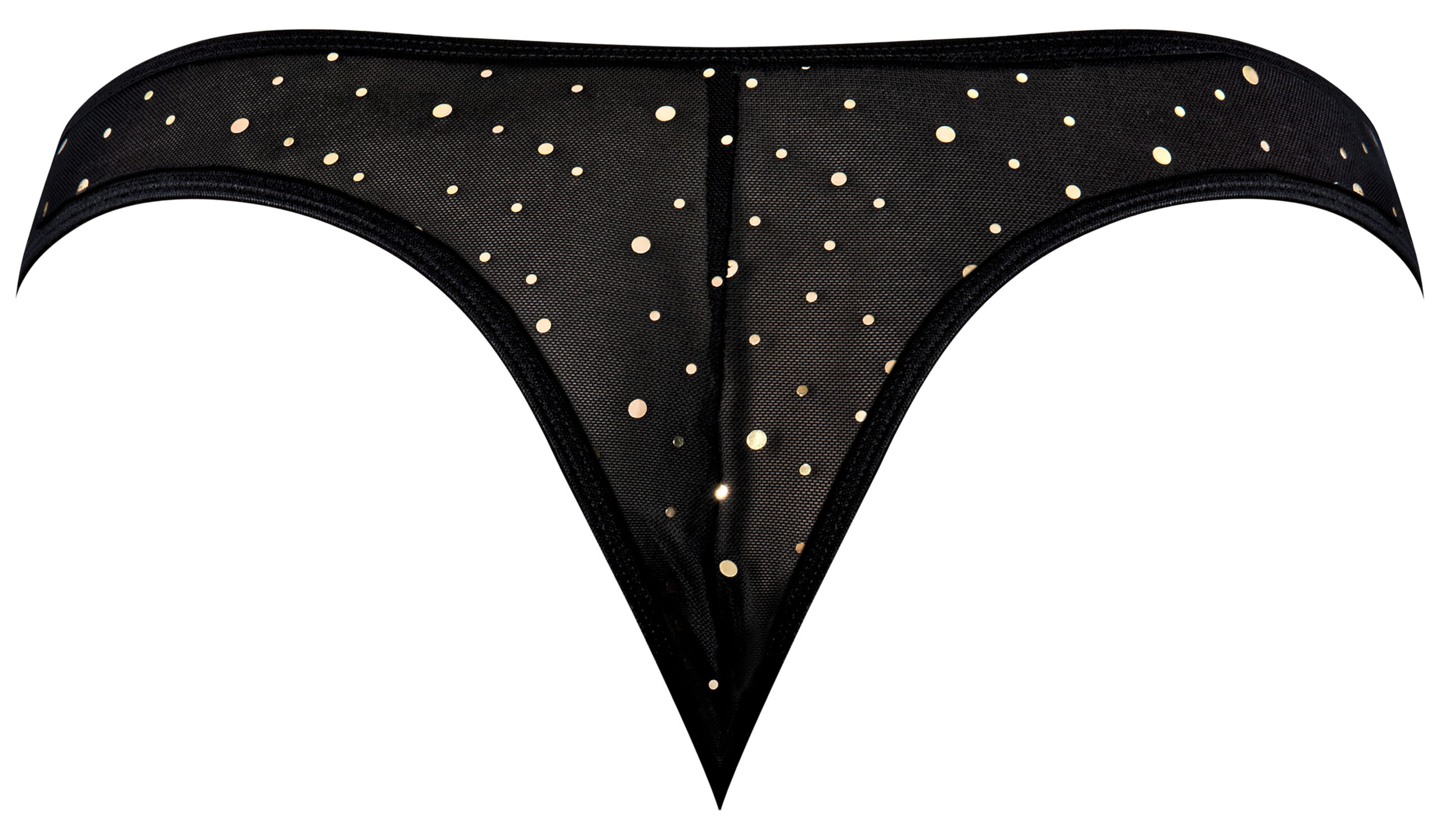 Glitz and Glam Tanga Black 2XL from Magic Silk Lingerie. From the Exposed by Magic Silk collection