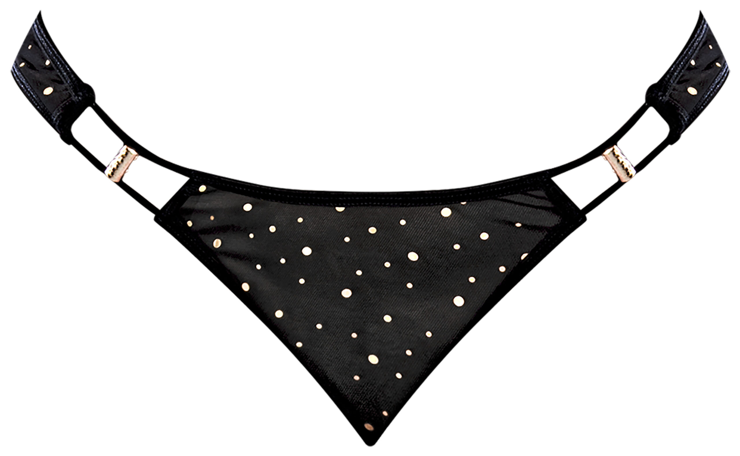 Glitz and Glam Tanga Black 2XL from Magic Silk Lingerie. From the Exposed by Magic Silk collection