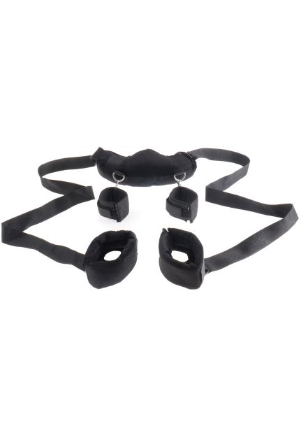 Fetish Fantasy Series Position Master With Cuffs from Pipedream Products. Let your imagination take you beyond your physical limits with the Position Master with Cuffs. The sturdy straps hold your legs firmly in place so they do not tire just when things