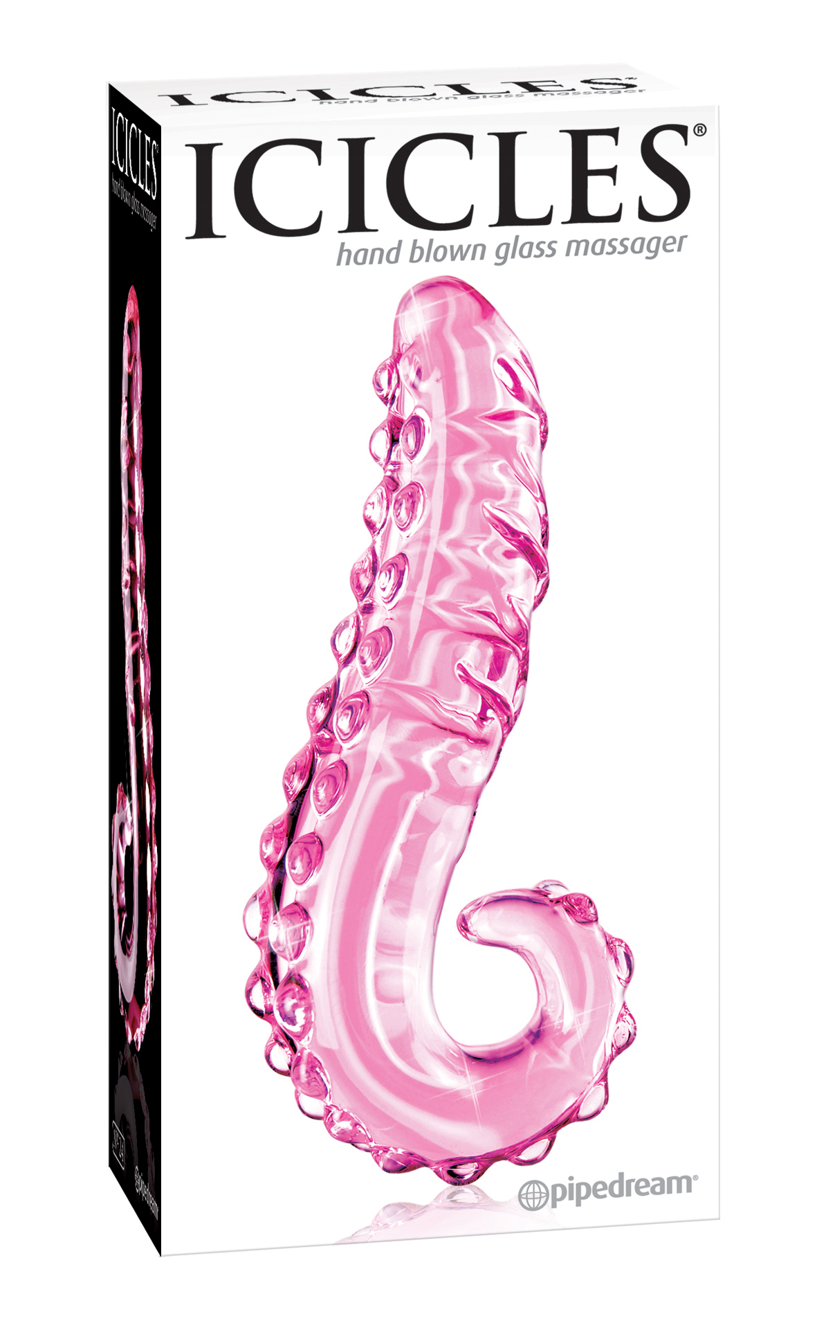 Icicles No. 24 Hand Blown Glass Massager is an elegant