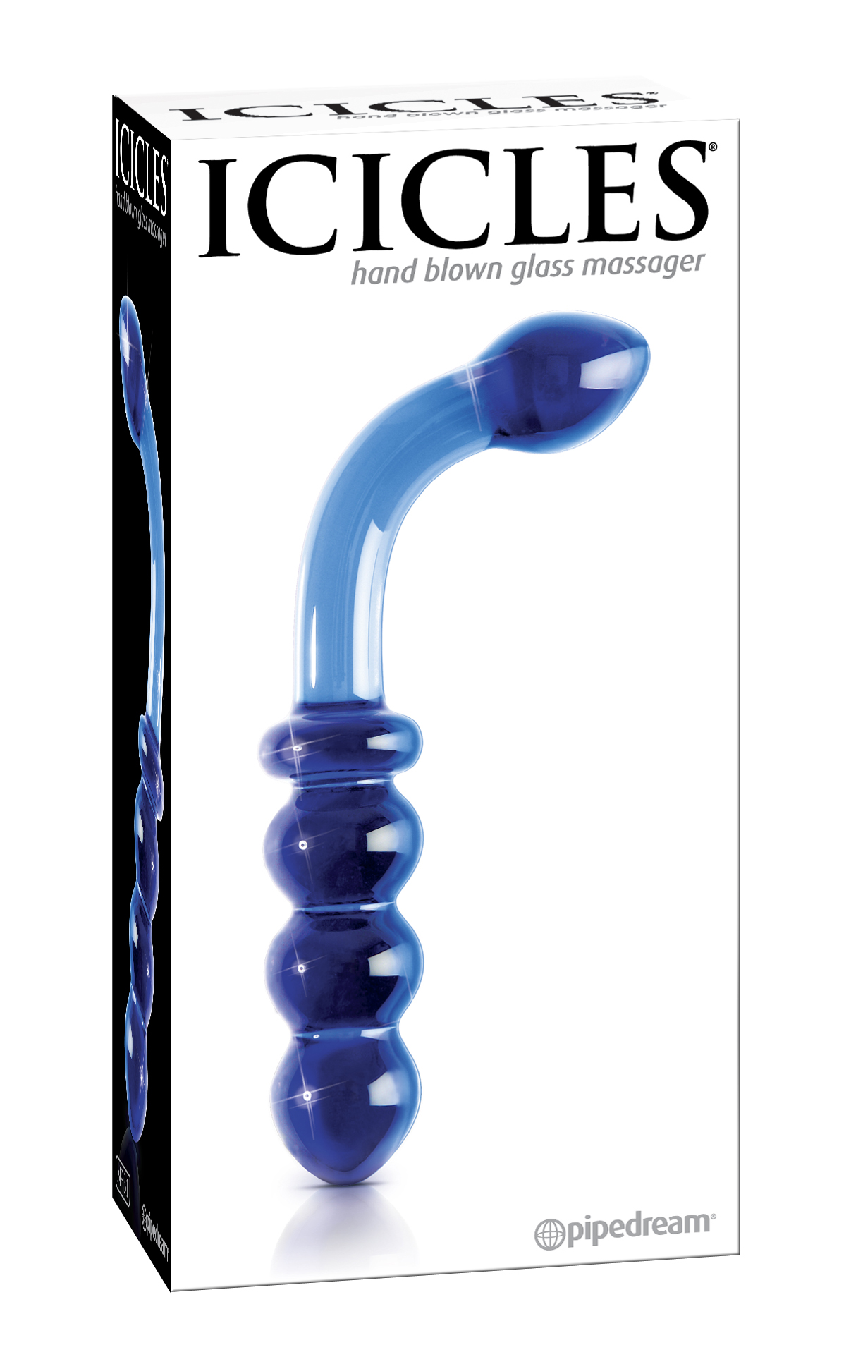Icicles Hand Blown Massager number 31 is an elegant