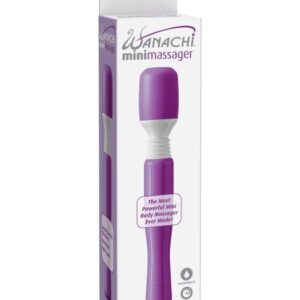 Mini Wanachi Purple Massager from Pipedream Products. Lets you enjoy soothing vibrations anywhere you go with this cordless mini massager. Powered by a whisper quiet motor