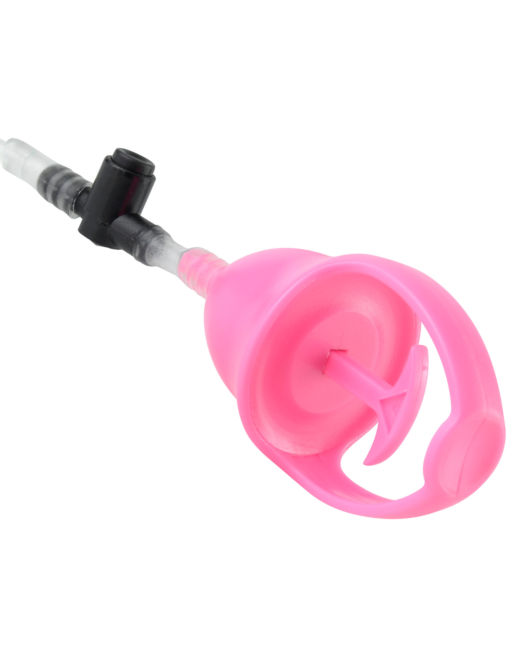 Fetish Fantasy Series Vibrating Mini Pussy Pump Pink. Get just the right amount of stimulation where you want it most with the Vibrating Mini Pussy Pump. Simply place the soft heart shaped suction cup over your lips