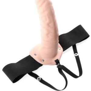Fetish Fantasy Series 8 inches Hollow Strap On Flesh from Pipedream Products. Have not you always wanted to hang with the big dogs and feel more confident about your size? Your lover knows that size does matter