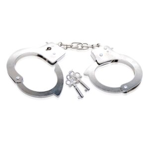 Fetish Fantasy Series Beginner's Metal Cuffs from Pipedream Products. Use of restraint has always been a sexual stimulant