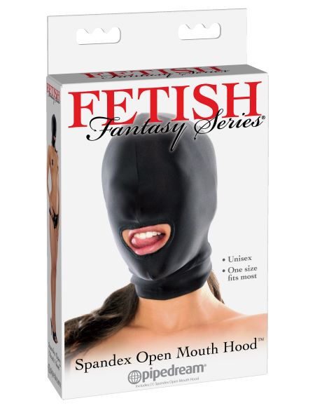 Fetish Fantasy Spandex Open Mouth Hood from Pipedream Products. Say aaaahh! Fetish Fantasy Series Spandex Open Mouth Hood is comfortable open mouth hood is designed to stretch completely over the head