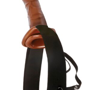 Fetish Fantasy Series 10 inches Chocolate Dream Dark Brown Hollow Strap On from Pipedream Products. Have not you always wanted to hang with the big dawgs and feel more confident about your size? Your lover knows that size does matter