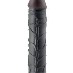 Fantasy X-Tensions Mega Extension 3 inches Dark Skin Tone Black from Pipedream Products. Turn your penis into an instant pleasure machine with the incredible Fantasy X-Tensions. Now you can be all the man you can be and satisfy your partner with this easy