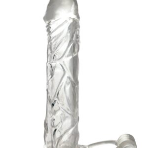 Fantasy X-tensions Vibrating Super Sleeve Clear from Pipedream Products. Turn your penis into an instant pleasure machine with the incredible Fantasy X-Tensions. Now you can be all the man you can be and satisfy your partner with this easy to use erection