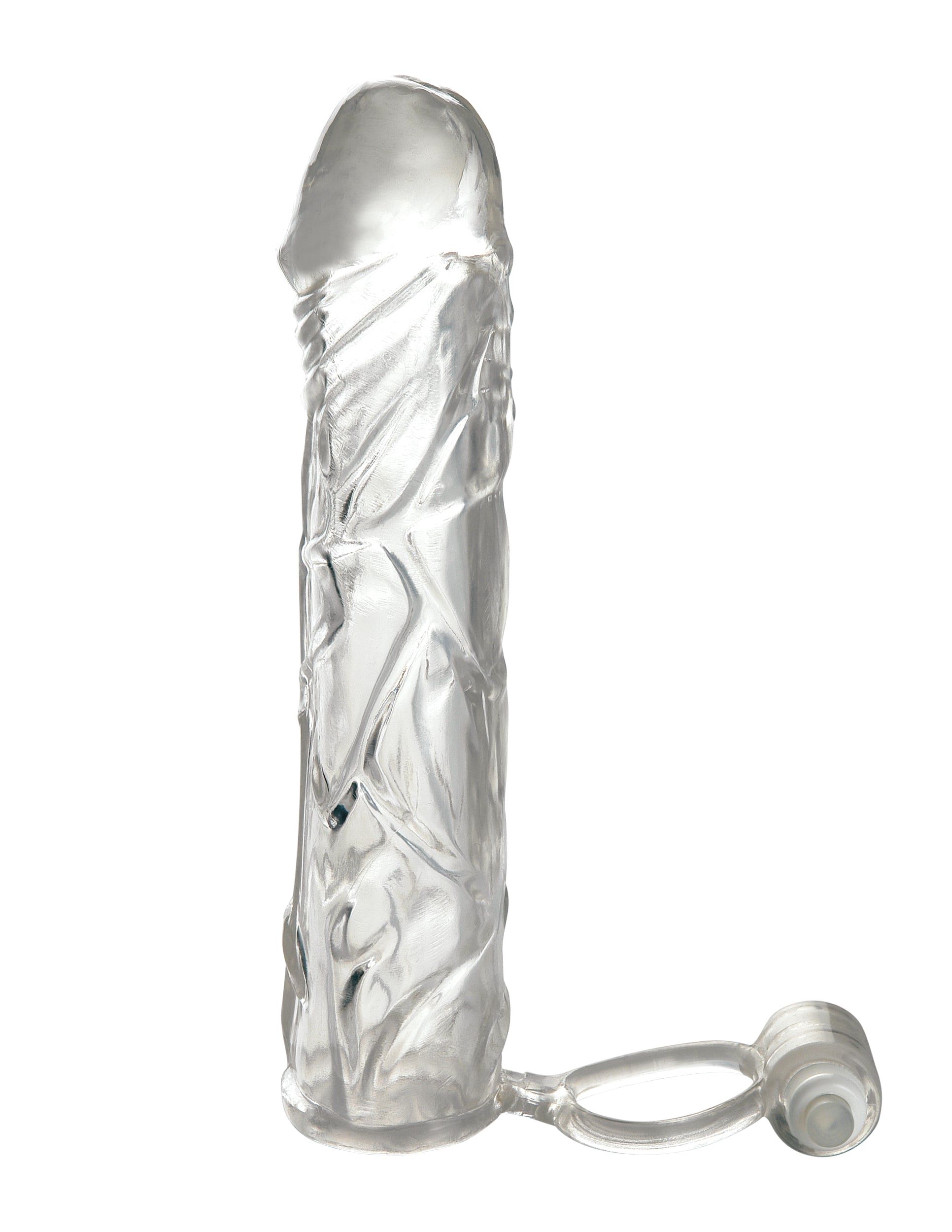 Fantasy X-tensions Vibrating Super Sleeve Clear from Pipedream Products. Turn your penis into an instant pleasure machine with the incredible Fantasy X-Tensions. Now you can be all the man you can be and satisfy your partner with this easy to use erection